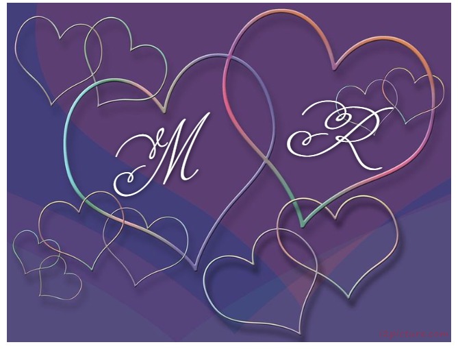 Your Lover's Name On The Purple Hearts Postcard