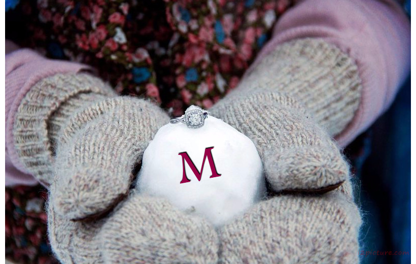 Your Name And Your Lover To Snowball And Marriage Ring Postcard