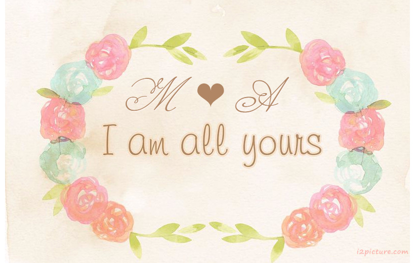 Your Name On The Words To Your Lover Postcard