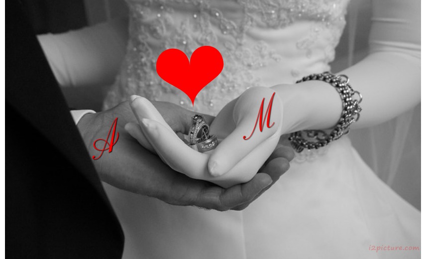 Your Lover's Name On The Bride's Dress Postcard