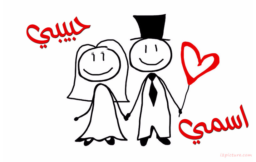 Your Name And Your Lover On The Carton Bride And Groom Postcard