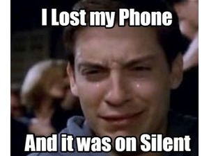 i lost my phone and it was on silent