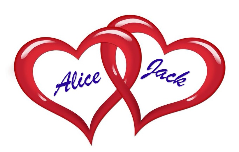 Write Name On Hearts Postcard