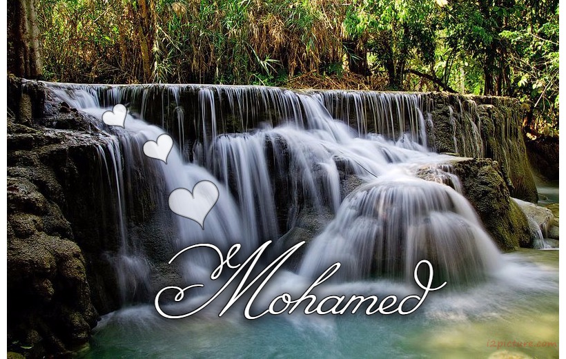 Your Lover On A Waterfall The Middle Of Nature Postcard