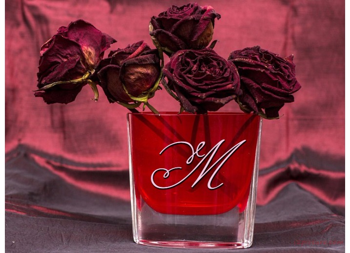 Name Your Lover And Your Name On The Vase Of Flowers Postcard