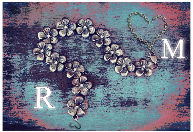 Type The Characters Of Your Lover's Name On The Bracelet Hands Postcard