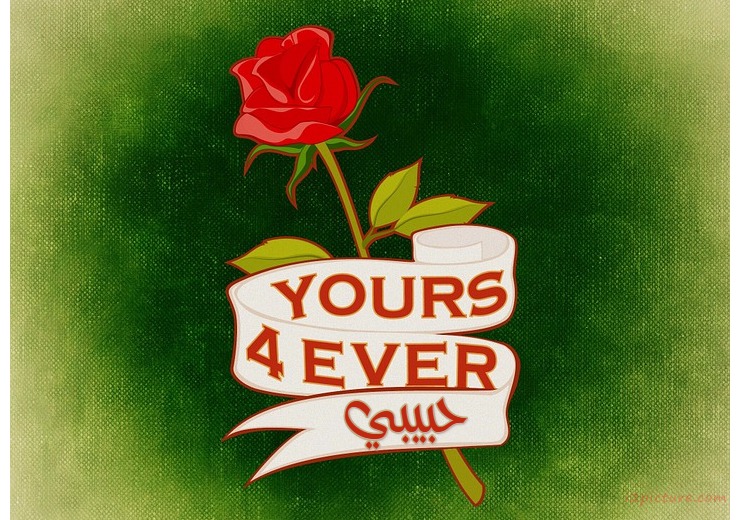 Your Lover's Name On The Heart And A Rose Postcard