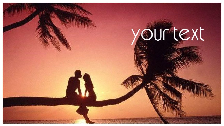 Love On The Palm Postcard