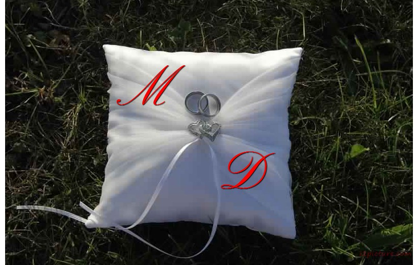 Wedding Rings And White Pillow Postcard