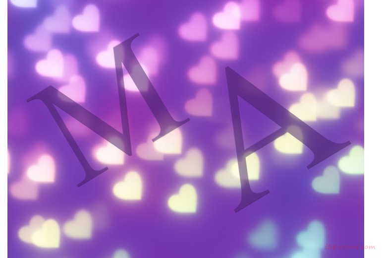 Write Name On Glowing Hearts Postcard