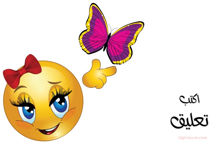 Smiley Face Girl Butterfly Postcard