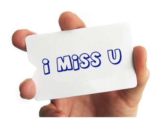 I Miss You Postcard