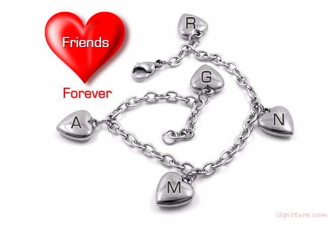 Sliver Hearts Bracelet Postcard