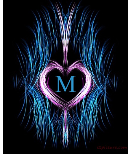 Your Lover's Name On The Heart Of The Blue And Black Background  Postcard