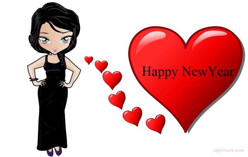 Happy New Year Postcard