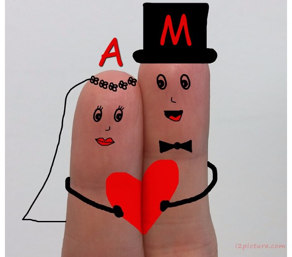 Married Thumbs Postcard