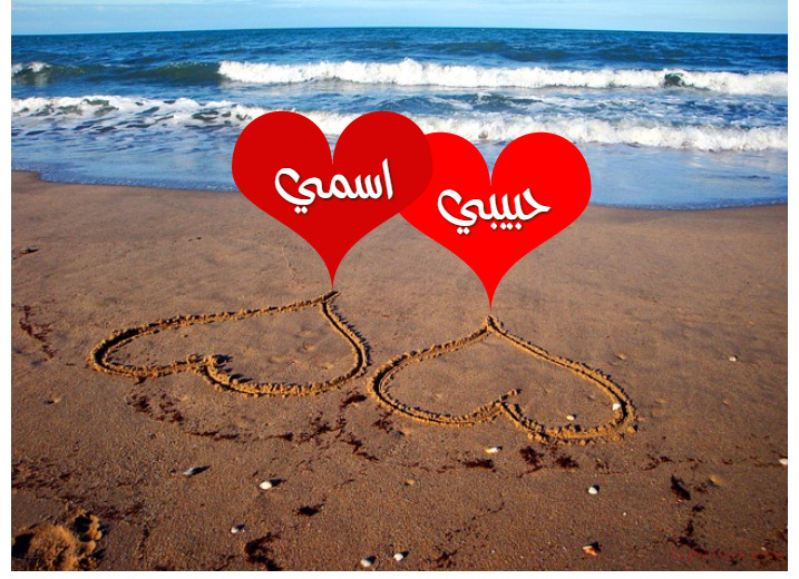 Your Name And Your Lover On The Sands Of The Beach Postcard