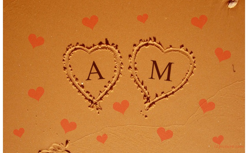 Your Lover's Name On The Heart In The Sand Postcard