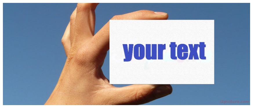 A Man Holding A Paper Postcard