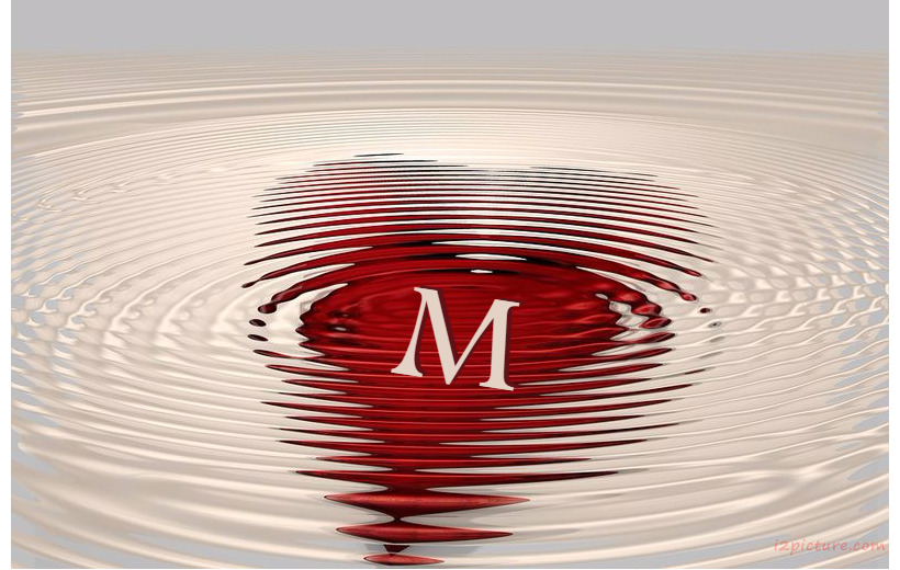 Your Name And Your Lover At Heart In Water Postcard