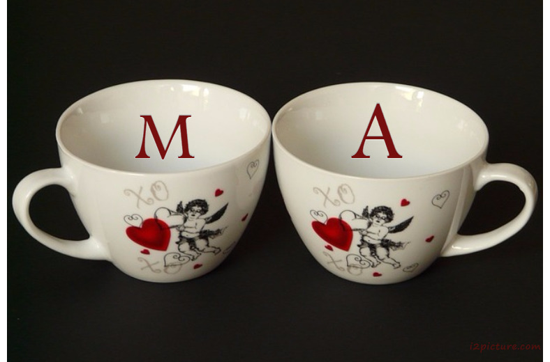 Love Tea Cups Postcard