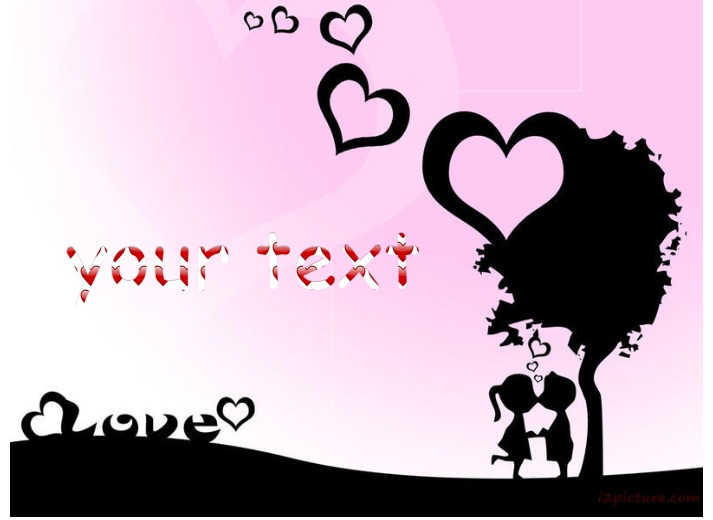 Cartoon Love Postcard