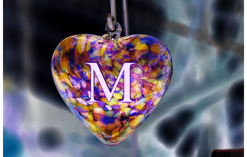 Your Lover's Name On The Heart Of The Colorful Hanging Postcard