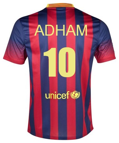 Write Name On Barcelona Jersey Shirt Postcard