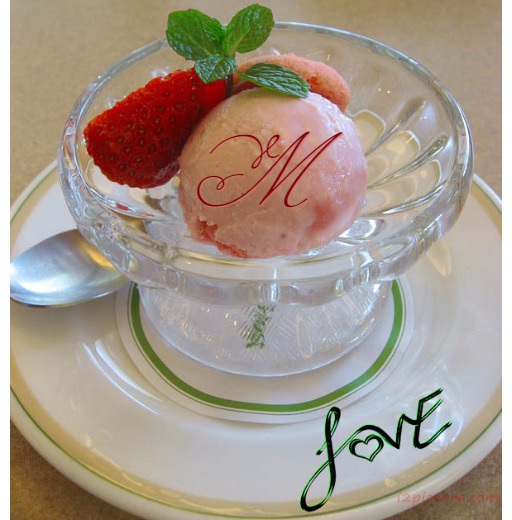 Your Lover's Name On Ice Cream Postcard