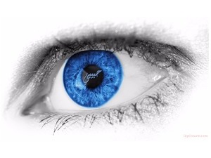 write name on eye pupil