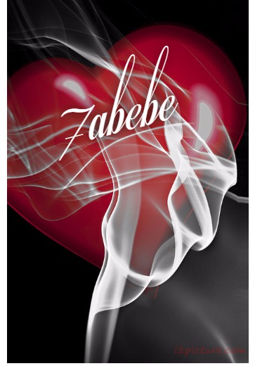 Type Your Lover's Name On The Heart Of The Red And White Smoke Postcard