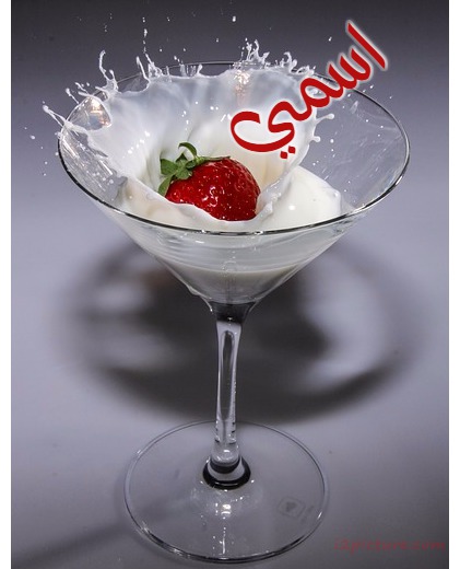 A Glass Of Milk With Strawberries Postcard