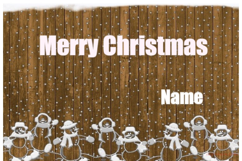 Merry Christmas With Iceman Postcard