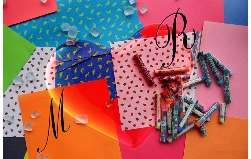 Write Your Name And Your Lover On Colored Papers Postcard