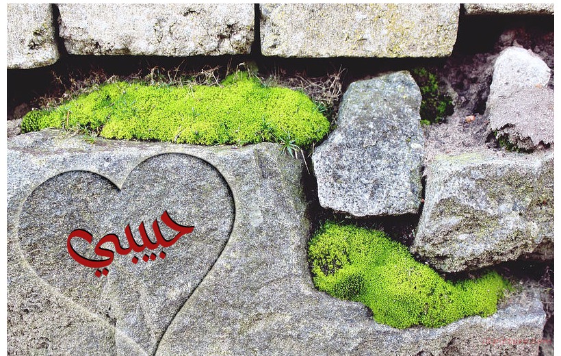 Your Lover's Name On The Heart On The Rocks Postcard