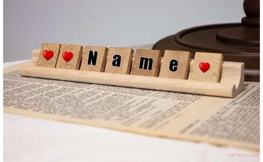 Write Your Name On The Wooden Cubes Postcard