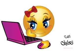 smiley girl-laptop