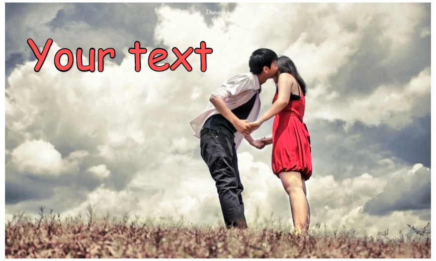 Your Text Kiss Postcard
