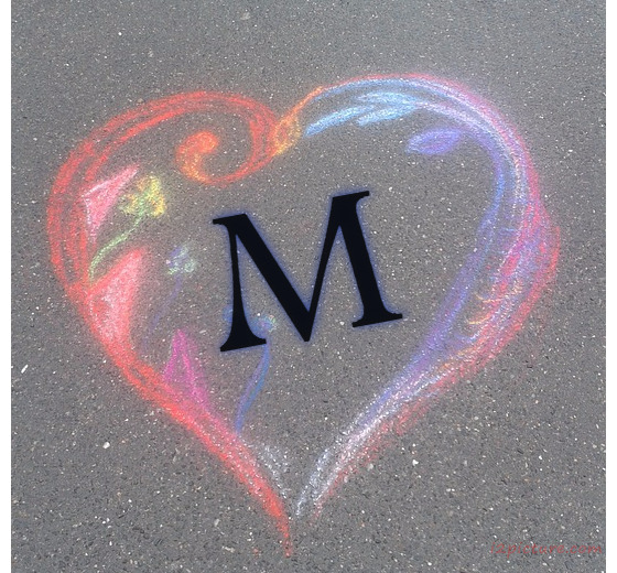 Your Name And Your Lover Have A Heart On The Asphalt Postcard