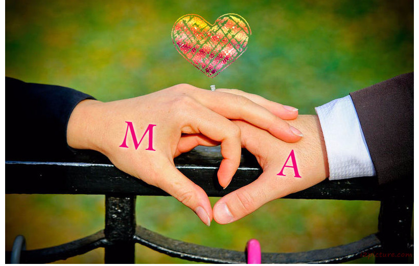 Your Lover's Name On The Hand Of A Woman And A Man Postcard