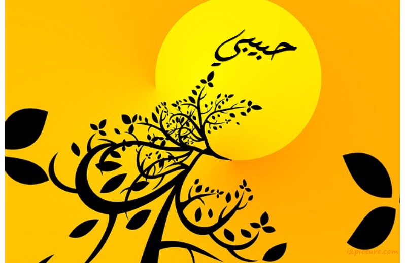 Your Lover's Name On The Background Of An Orange And Yellow Plants Postcard