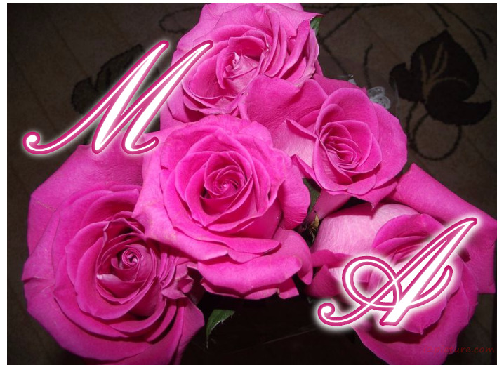 Your Lover's Name On Flowers Postcard