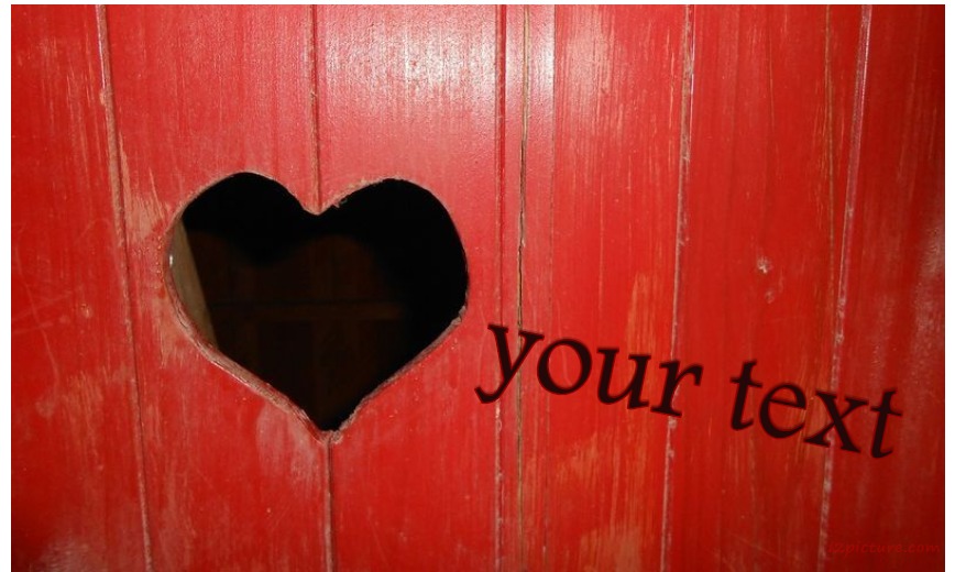 Heart Carved In Wood Postcard