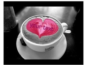 Cup of coffee with heart