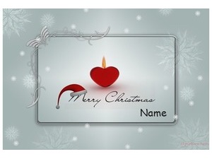 Congratulation card Merry Christmas