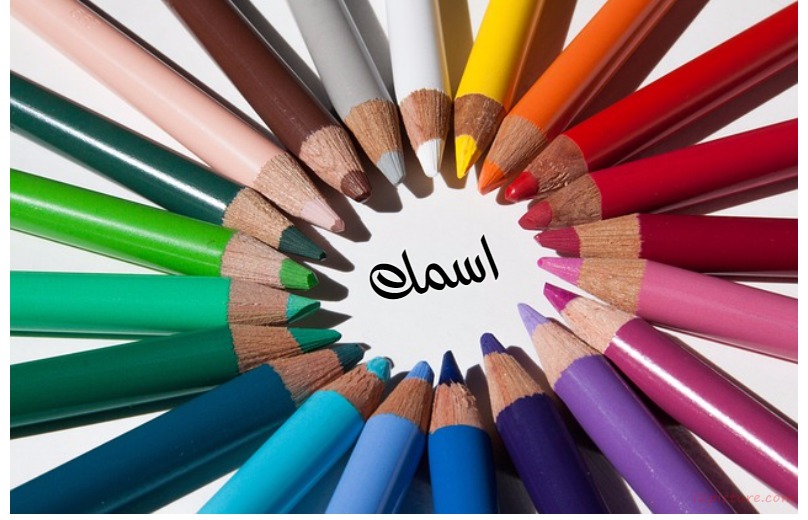 Your Name Inside A Set Of Colored Pencils Postcard