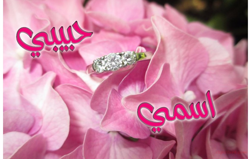 Your Name On A Flower Ring Postcard