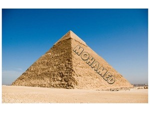 Write name on pyramids