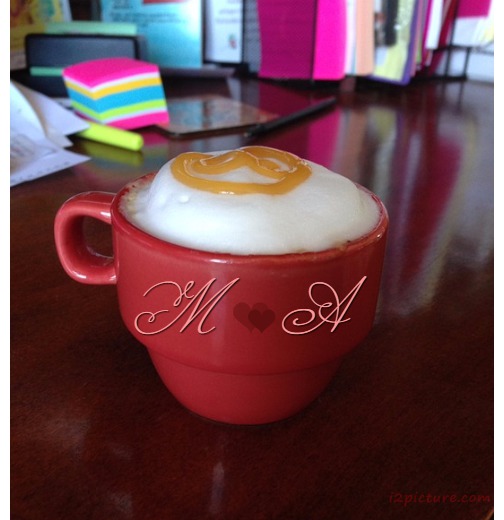 Your Lover's Name On The Cup Red Postcard